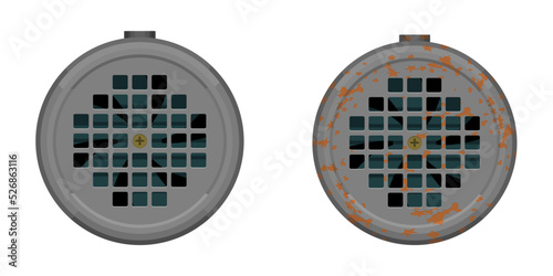 Isolated fan on white background