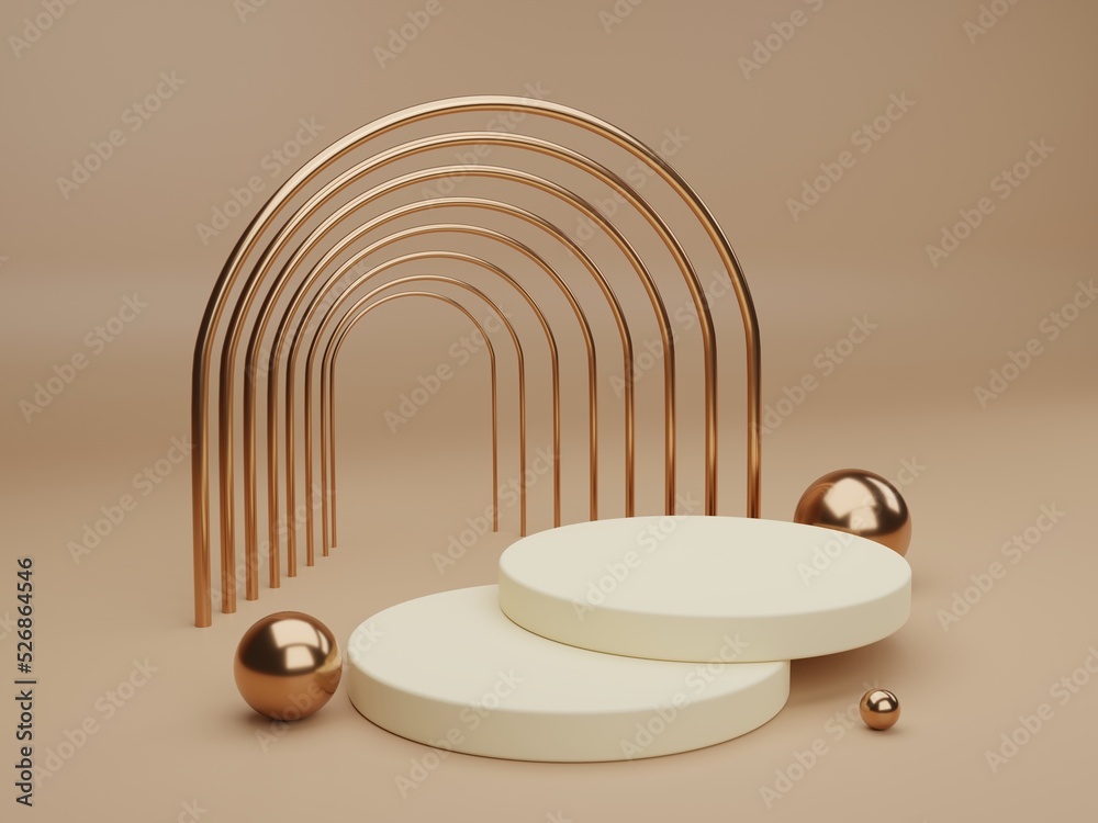 Obraz premium Minimalistic podium design 3d rendered