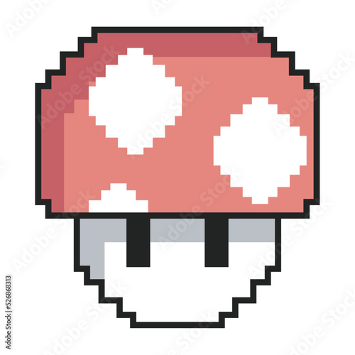 pixel art fungus character