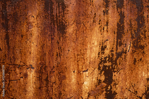 Surface of rusted metal sheet texture detail of metal sheet exposed to outdoor weather conditions for a long time Abstract backgrounds for advertising about anti rust product or metal