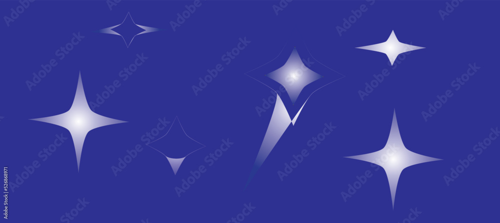 a set of glowing stars on a blue background, background pattern, template for postcards, fabrics, wallpapers, covers a set of glowing stars on a blue background, background pattern, template for postcards, fabrics, wallpapers, covers