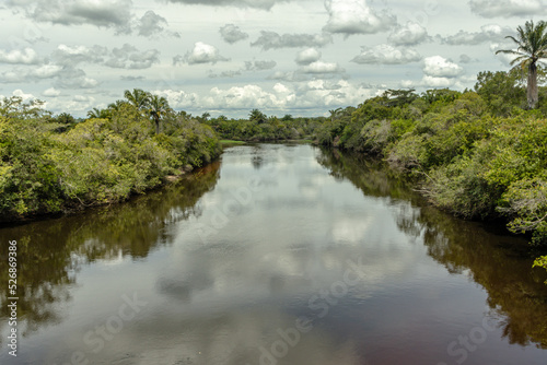 natural landscape in the city of Andarai  State of Bahia  Brazil
