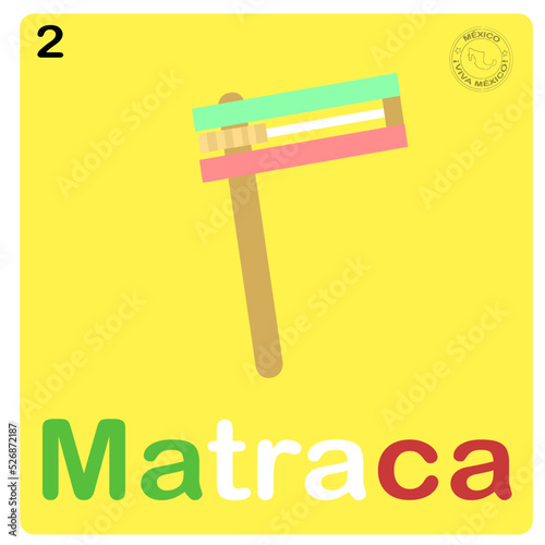 MATRACA, CULTURA MEXICANA, LOTERIA, MÉXICO, FONDO AMARILLO