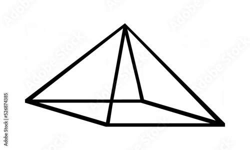 Pyramid Black Frame Empty