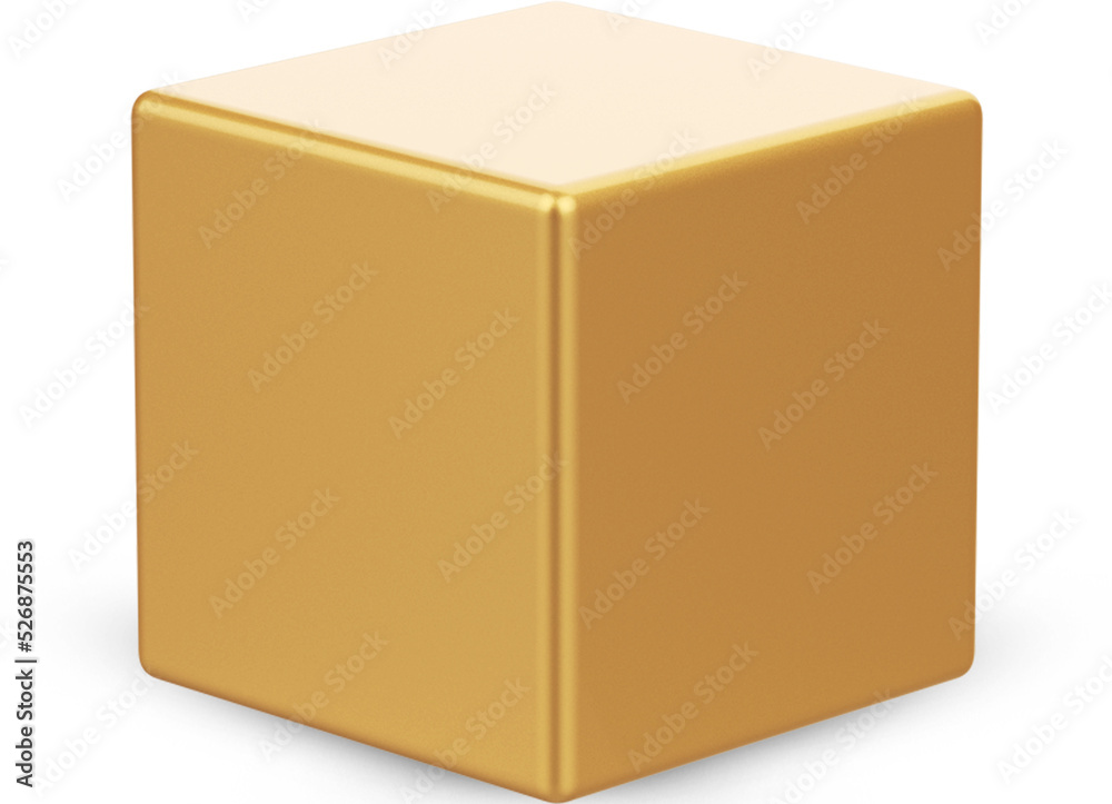 Fototapeta premium Golden Square Podium Product Showcase