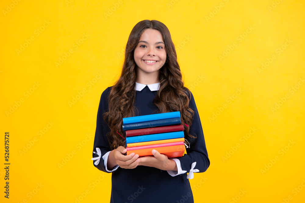 School child with book. Learning and education. School child with book. Learning and education.