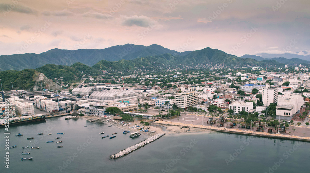 view of the city of Santa Marta Bay