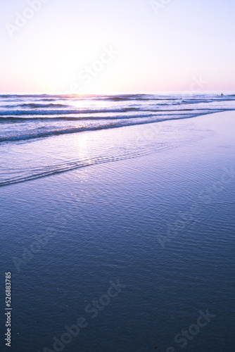 Sea sunset on beach