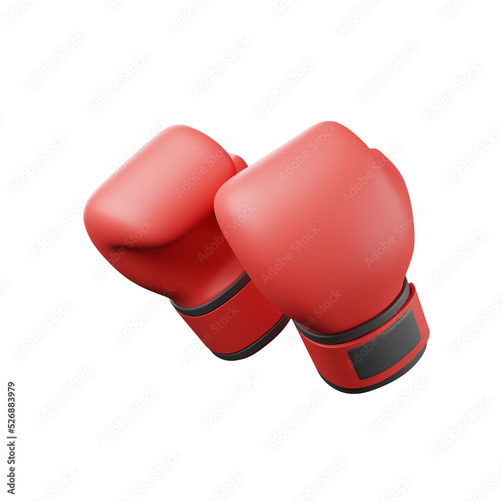 3d illustration of boxing gloves 3d illustration of boxing gloves