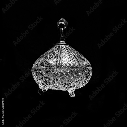 crystal glass vase