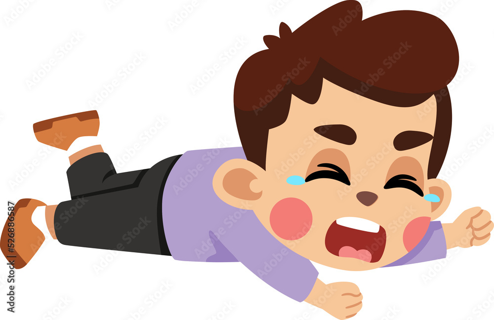 Kid Toddler Crying Lying Down Having Tantrum Kid Toddler Crying Lying Down Having Tantrum