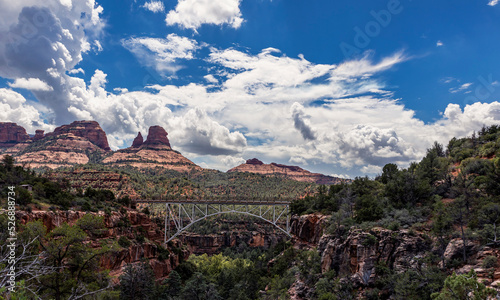 View Of Midgely Bridge In Sedona On  A Hot  Summer Day photo