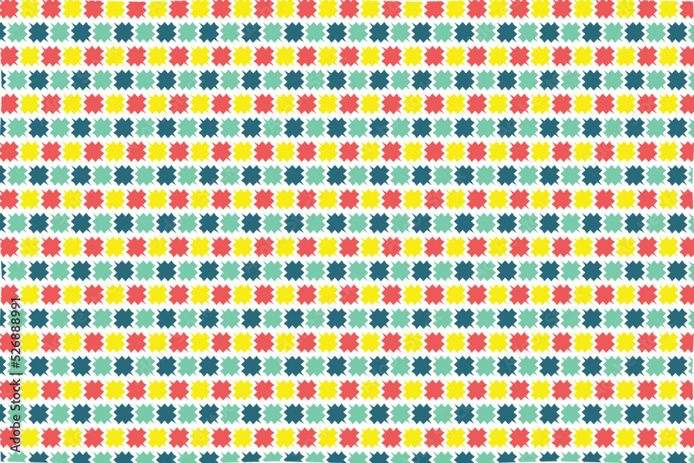 Various colorful patterns on background