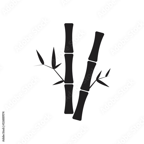 Bamboo icon design. bamboo sign on white background. bamboo icon for web and app. vector illustration