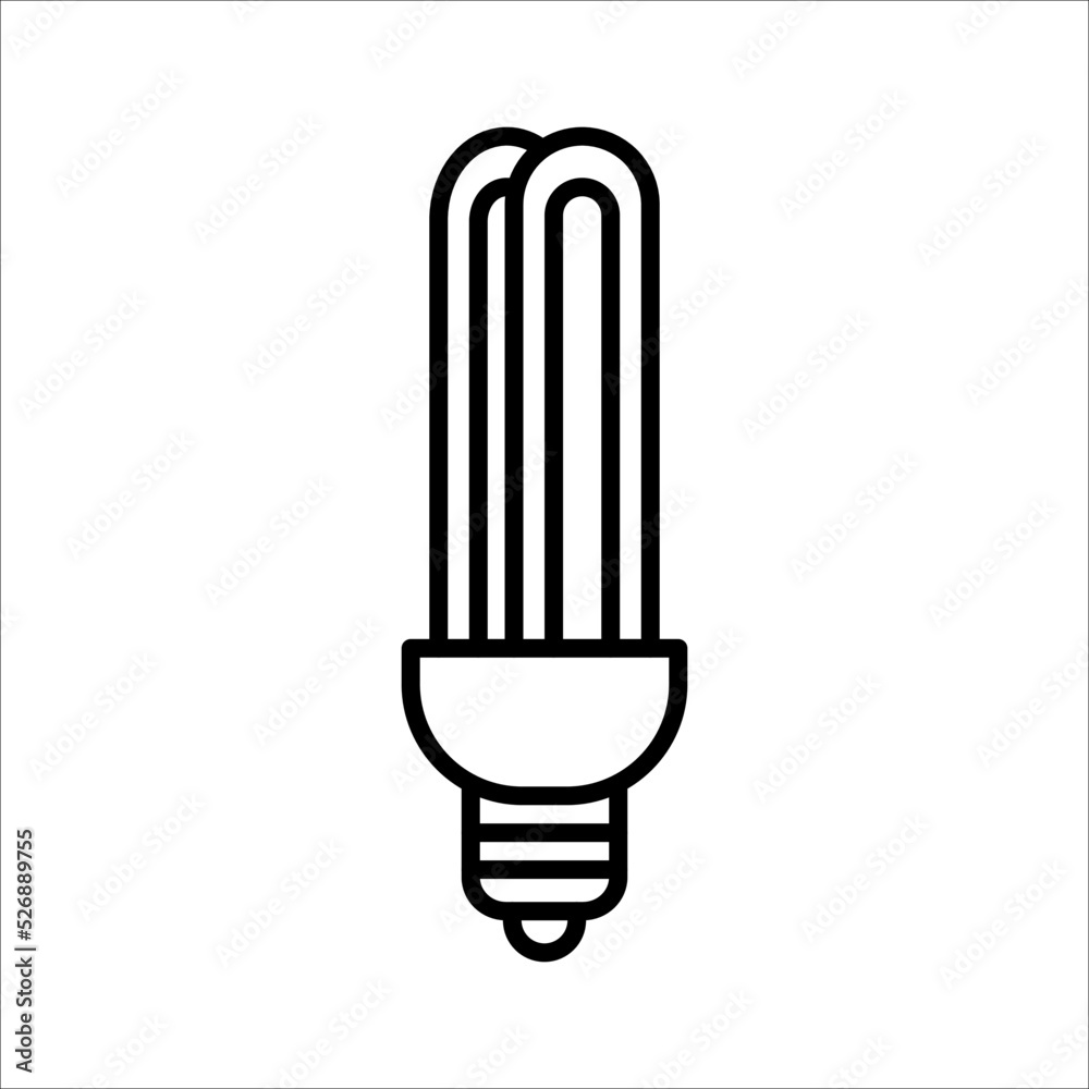 Light Bulb line icon vector, isolated on white background. Idea sign, solution, thinking concept. Lighting Electric lamp. Light Bulb line icon vector, isolated on white background. Idea sign, solution, thinking concept. Lighting Electric lamp.