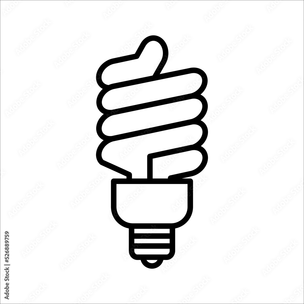 Light Bulb line icon vector, isolated on white background. Idea sign, solution, thinking concept. Lighting Electric lamp. Light Bulb line icon vector, isolated on white background. Idea sign, solution, thinking concept. Lighting Electric lamp.