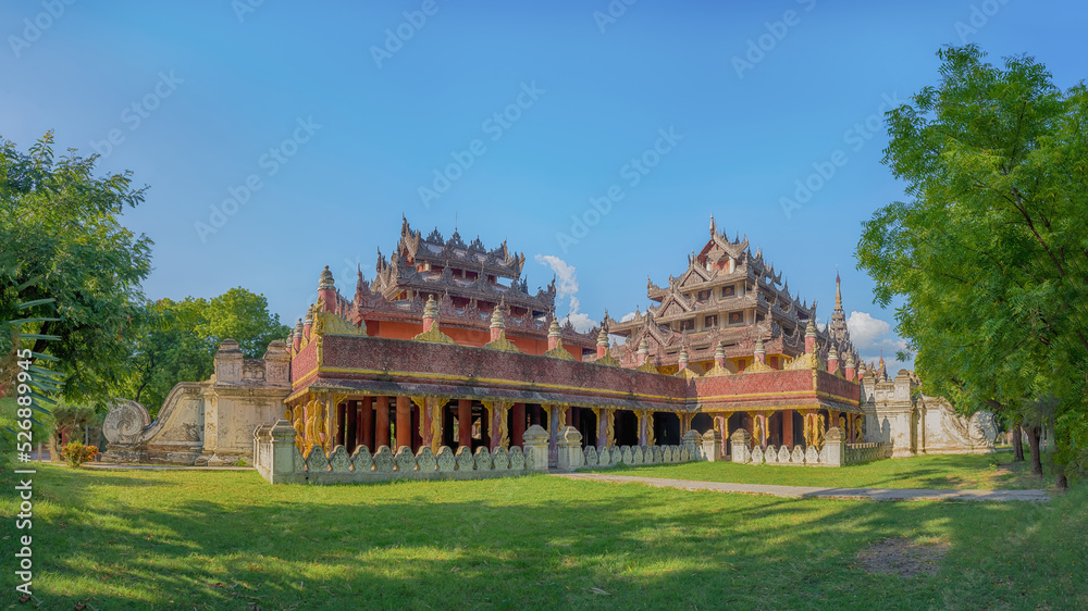 custom made wallpaper toronto digitalBagaya monastery at Amarapura Mandalay Myanmar