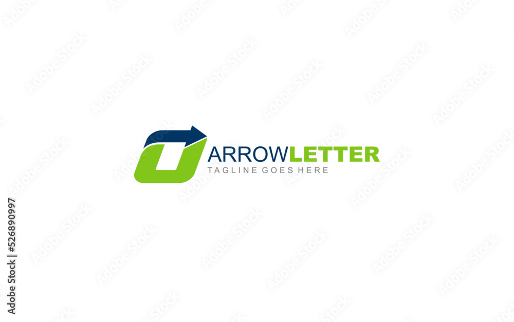 O logo business for branding company. arrow template vector illustration for your brand. O logo business for branding company. arrow template vector illustration for your brand.