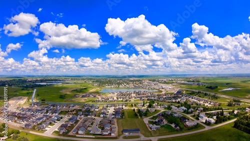 Town of Strathmore aerial view photo