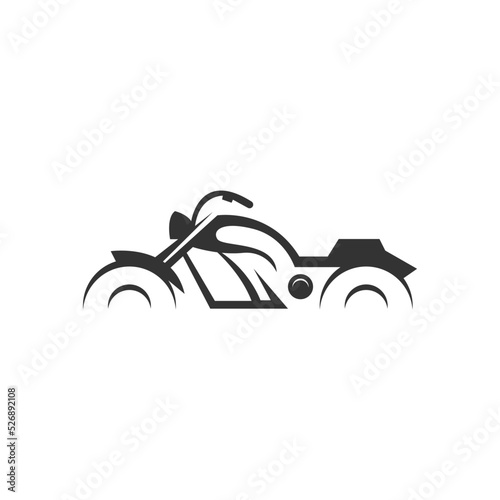 Motorcycle icon logo design