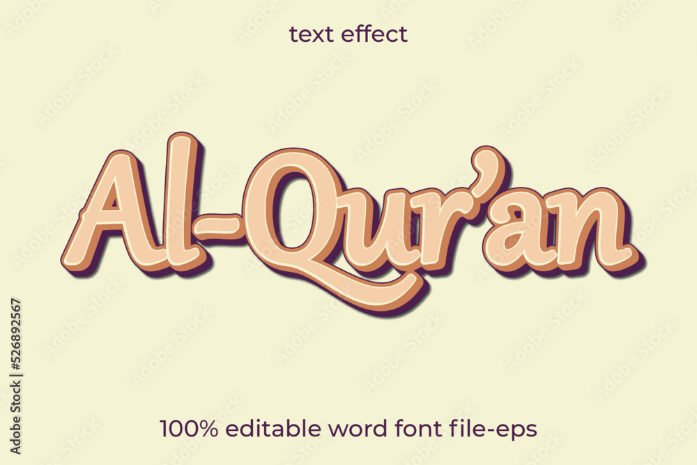 text eefect al-qur'an