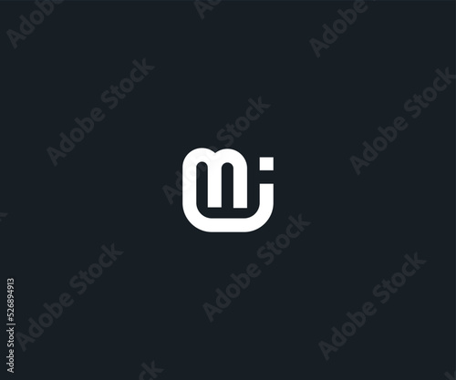 im, mi Letter Business Logo Design Alphabet Icon Vector Symbol