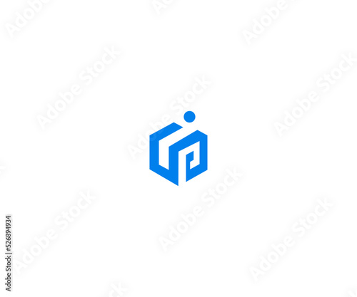 IP, PI  Letter Logo Template Illustration Design. Vector AI 10. Editable