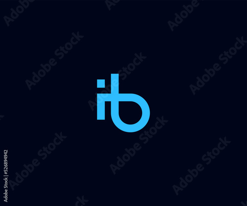 IB, BI  Letter Logo Template Illustration Design. Vector AI 10. Editable