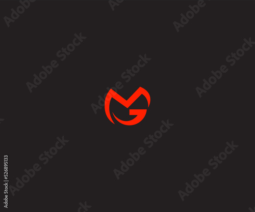 Letter GM, MG logo Vector icon template