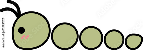 caterpillar vector illustration