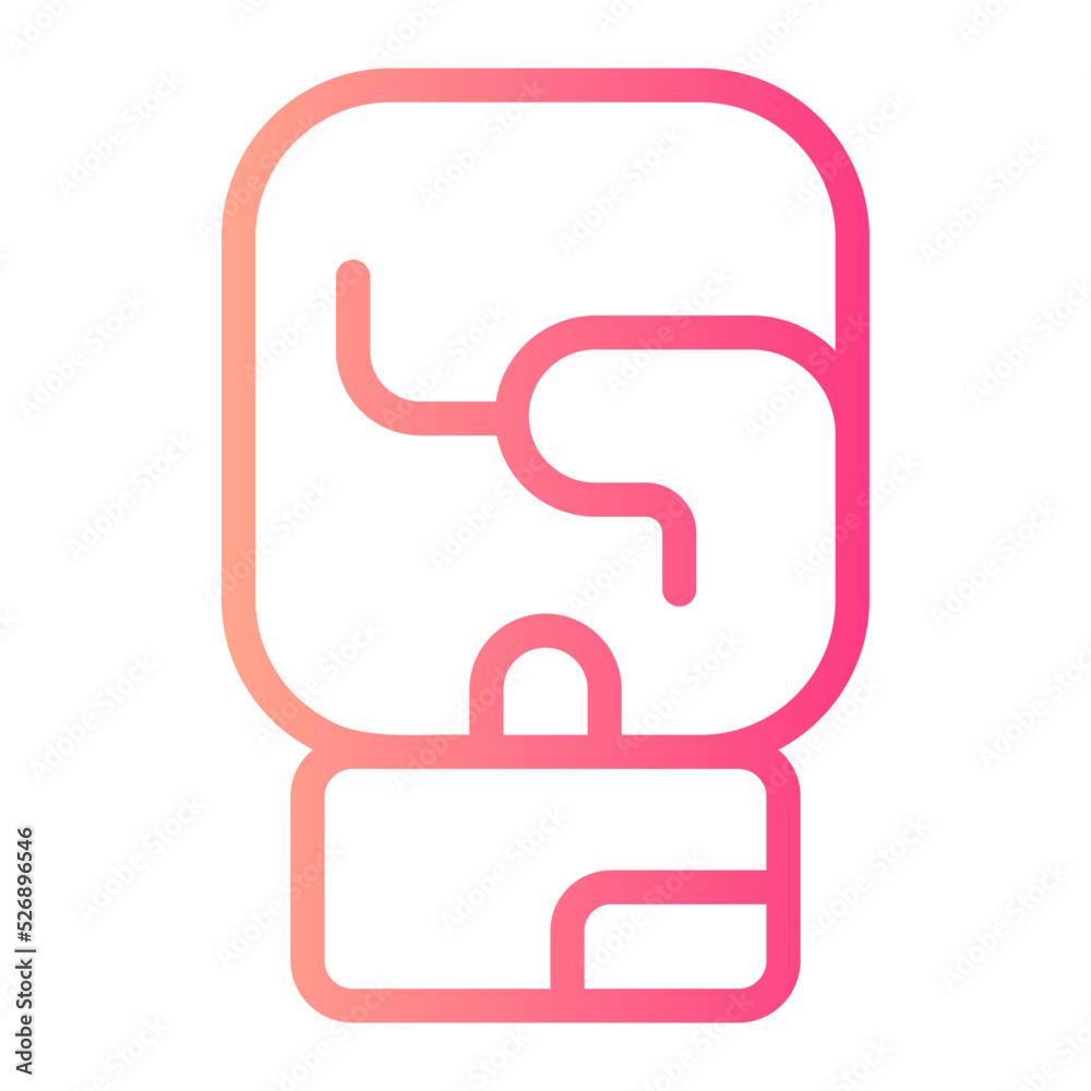 boxing gloves gradient icon boxing gloves gradient icon