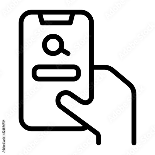 browsing line icon