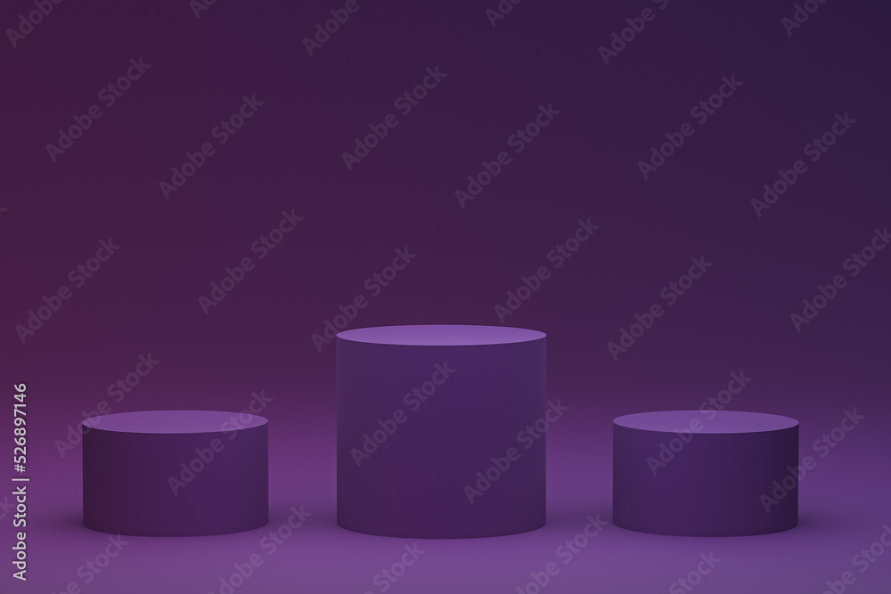 purple podium minimal or product stand 3d rendering for cosmetic product presentation purple podium minimal or product stand 3d rendering for cosmetic product presentation