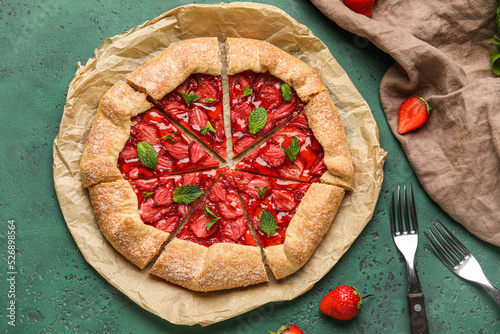 Homemade strawberry galette...