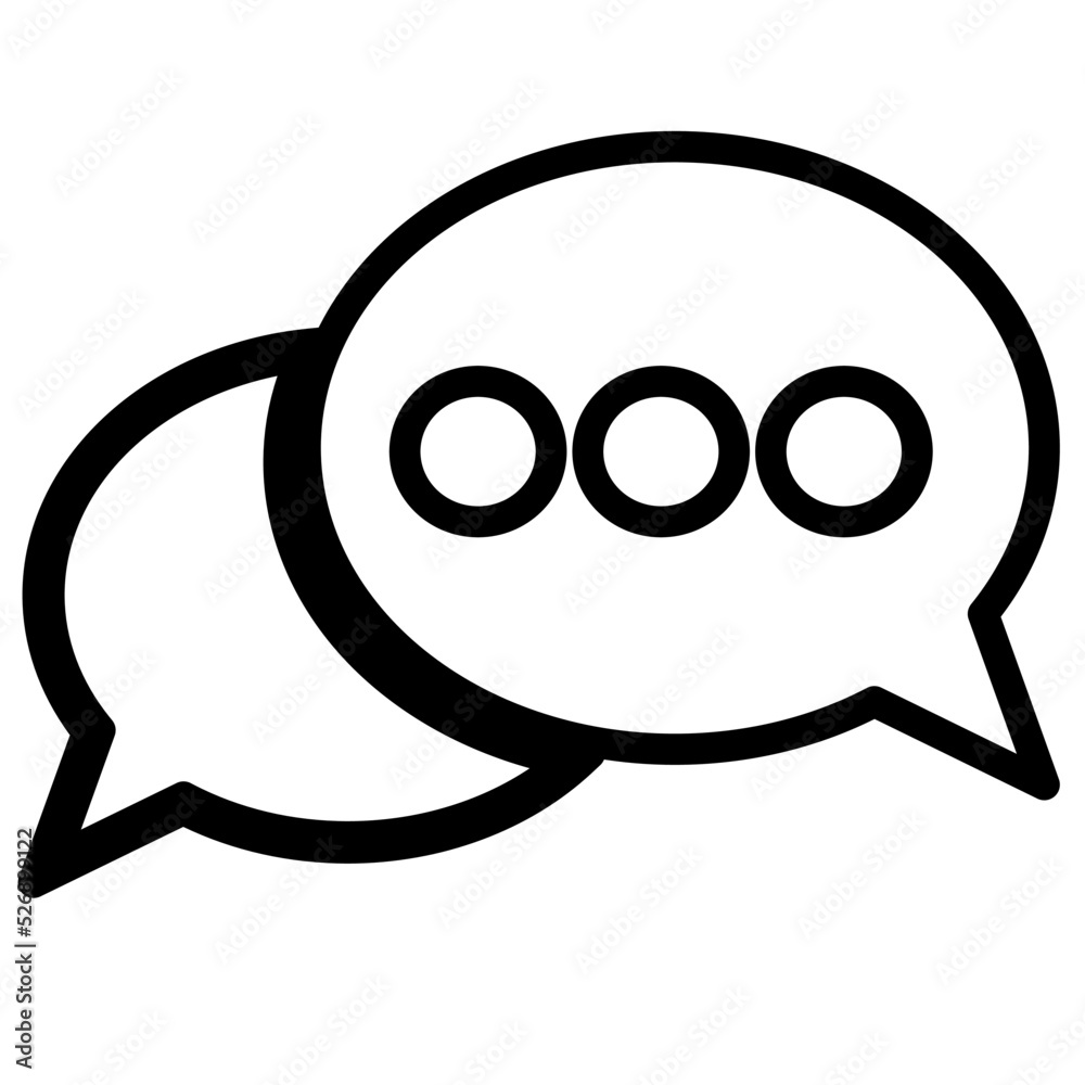 Naklejka premium Speech bubble icon sign symbol design