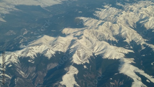 snow covered mountains