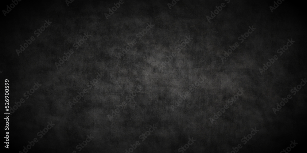 Dark Black stone concrete grunge backdrop texture background anthracite panorama. Panorama dark grey grunge black slate background or texture.	
