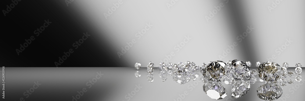 3D White diamond jewelry luxury gem glossy and shiny special gift for engage wedding anniversary or valentine day symbol of love banner background 3D White diamond jewelry luxury gem glossy and shiny special gift for engage wedding anniversary or valentine day symbol of love banner background