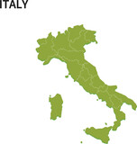 イタリア/ITALYの地域区分イラスト