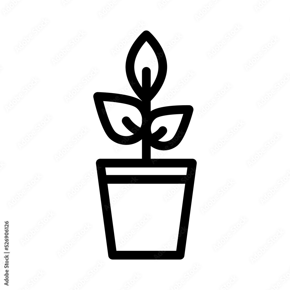 plant line icon illustration vector graphic plant line icon illustration vector graphic