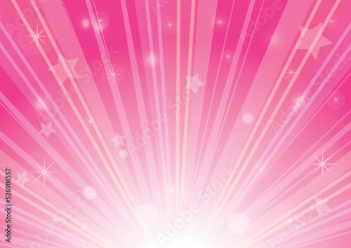放射背景 ピンク
