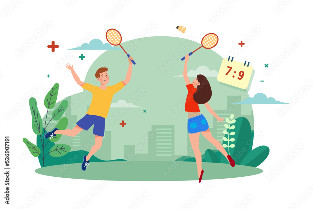 Daily Activities Illustration concept on white background Daily Activities Illustration concept on white background