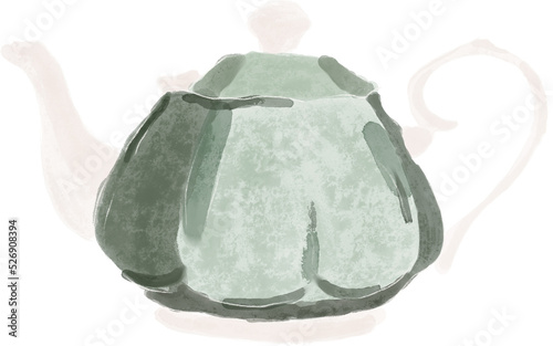 teapot isolated 