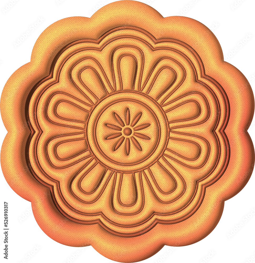 Moon cake 3d rendering elements for the mid-autumn festival Moon cake 3d rendering elements for the mid-autumn festival