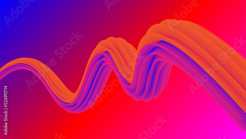 red and blue waves