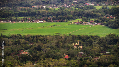 Arial view of village in Trenggalek, East Java, Indonesia