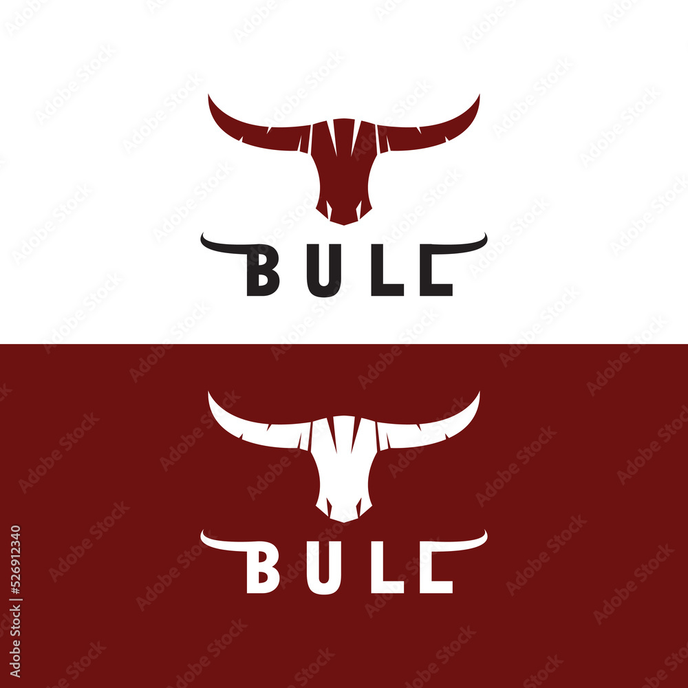 Bull logo and symbols vector template icons app Bull logo and symbols vector template icons app