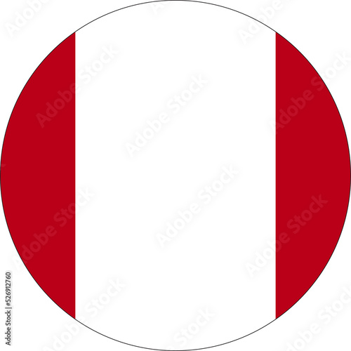 Free Download Circle flag vector of Peru - GFXLoad