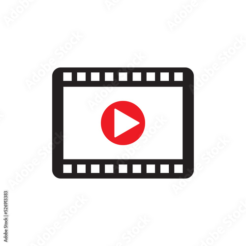 Video icon vector symbol illustration