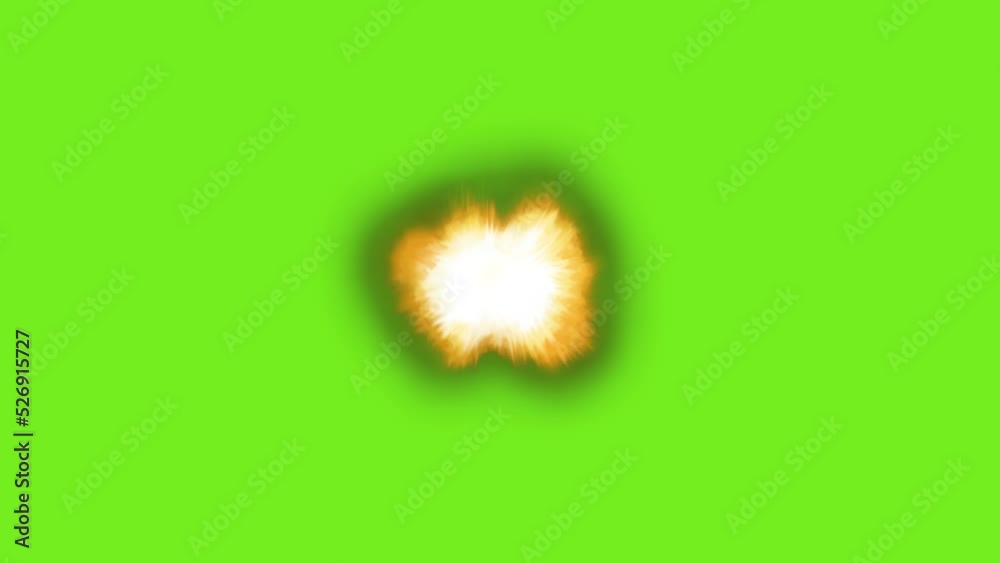 Muzzle flashes straight fire montage in slowmotion with green screen
